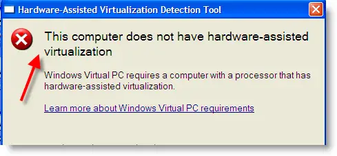 Enable Virtualization Technology (VT)