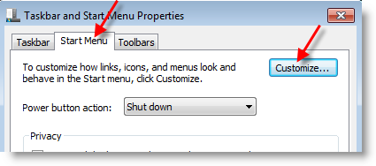 customize Windows 7 Control
