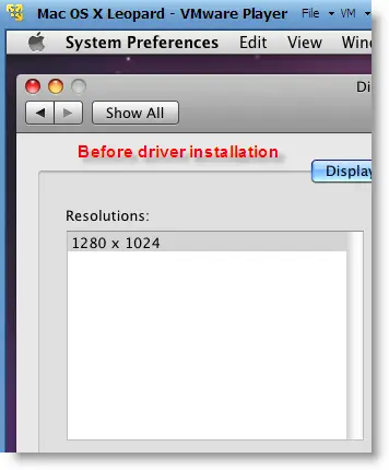 Screen Resolution Wide Screen Mac OS X 