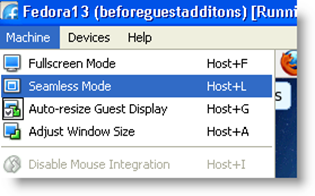 Fedora 13 in VirtualBox