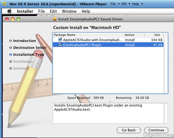 Snow Leopard 10.6.4 Installation on VMware Player 3