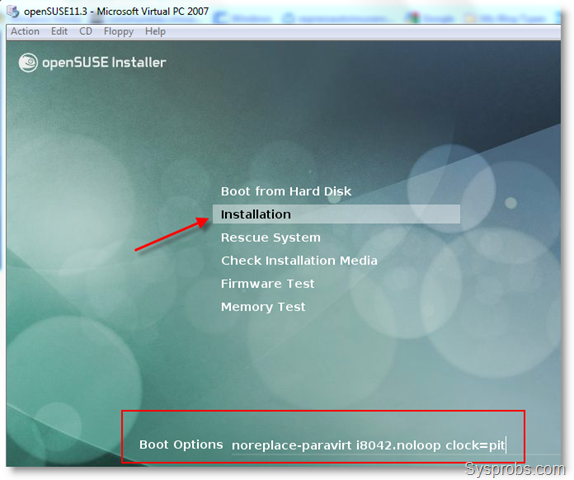 How to Install OpenSUSE 11.3 on Virtual P