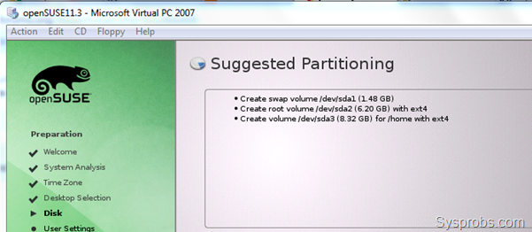 How to Install OpenSUSE 11.3 on Virtual P