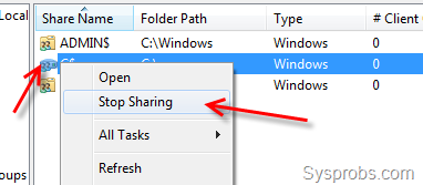How to Disable Administrative Shares in Windows 7