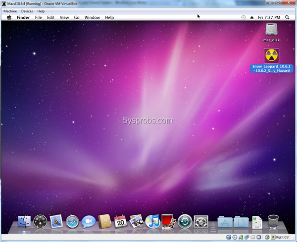 Snow Leopard 10.6.4 on VirtualBox 3.2.8