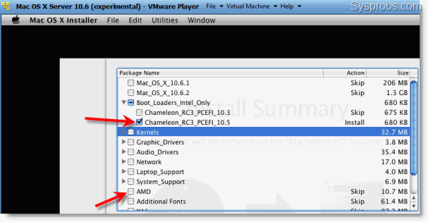 Update Snow Leopard Hazard 10.6.4 on VMware Player