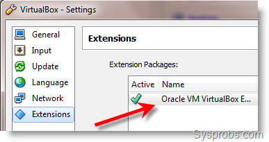 oracle virtualbox extension pack