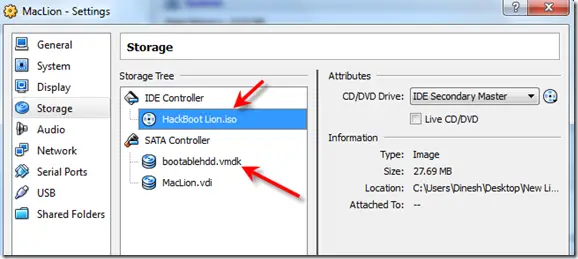 lion on virtualbox