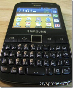 phone front view with working screen