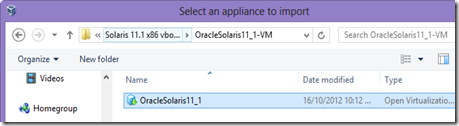 Browse ovf file