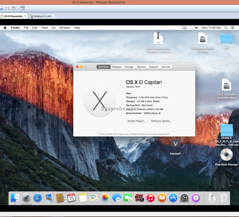 Guide Install OS X 109 Mavericks on VMware Workstation