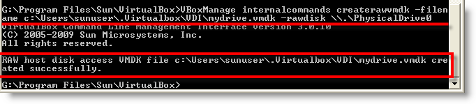 Access Physical Disk VirtualBox