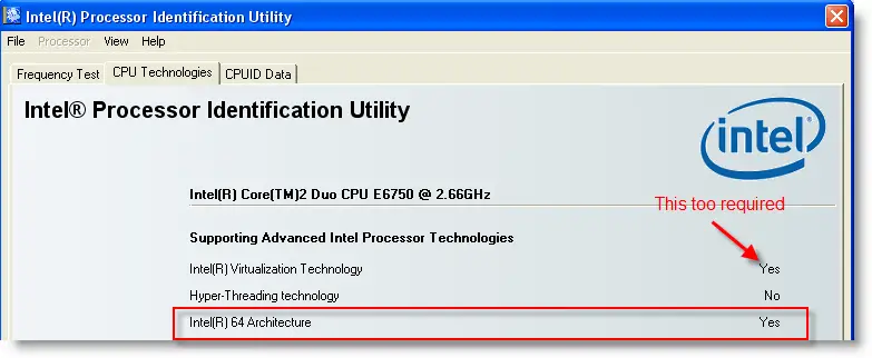 Intel Processor Utility