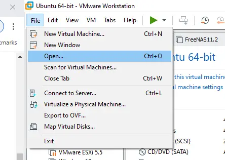 Open File In VMware