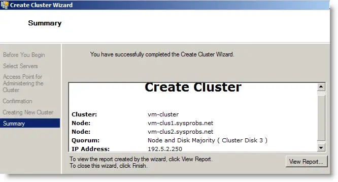 Cluster name