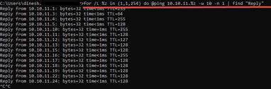 How to Ping Multiple IP Addresses in at Once