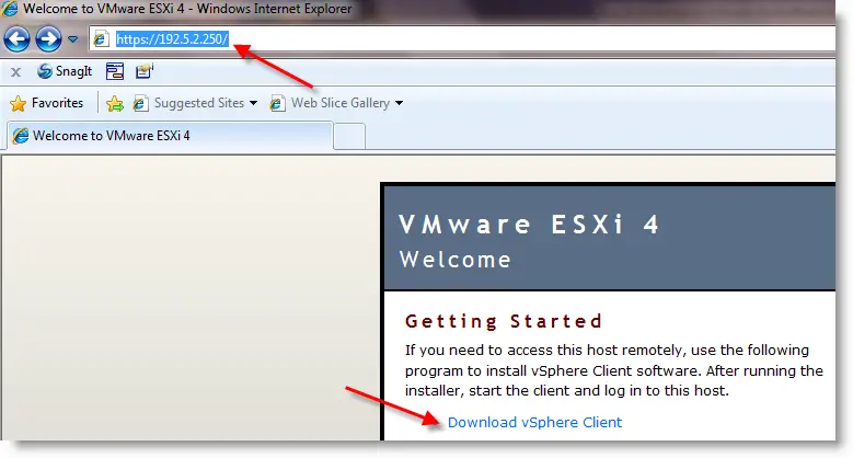 vmware esxi 5 client windows 10