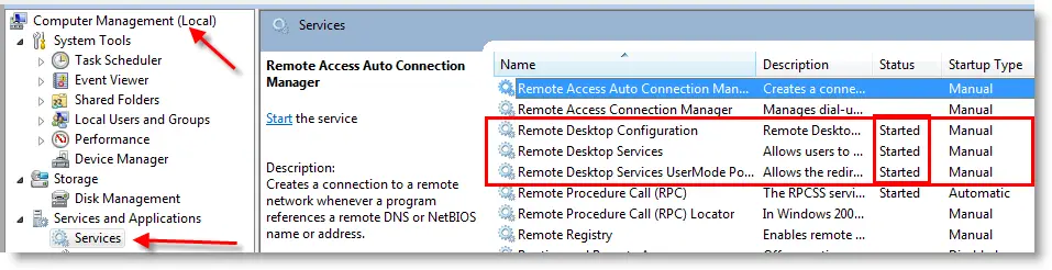 cannot remote desktop to windows 10 from windows 7