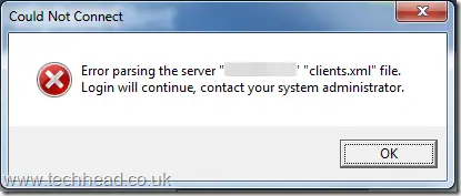 error xenocode virtual desktop