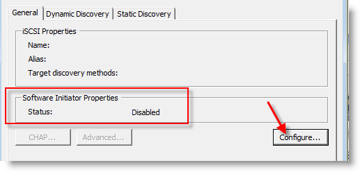 Configure FreeNAS disk