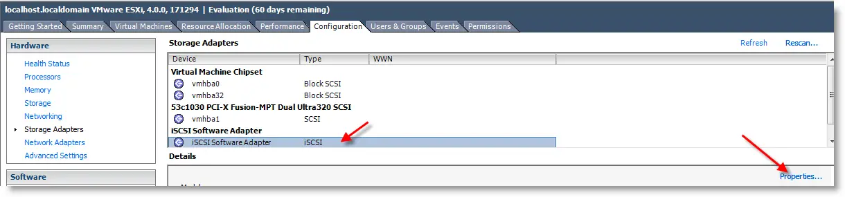 iSCSI Adapter Settings