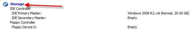 Storage controller option - Windows 2008 R2 on VirtualBox
