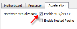 Enable VT-X