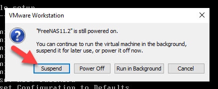 Suspend A VM