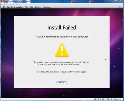 Failed Installation