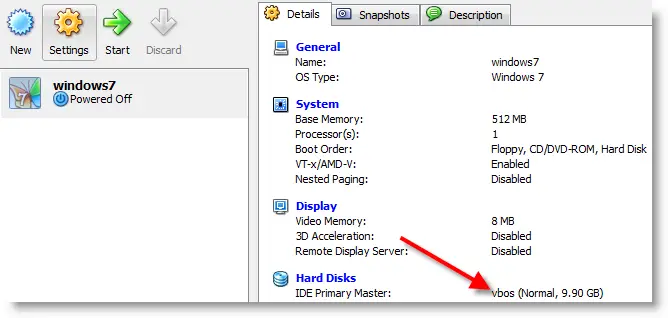 VM Settings