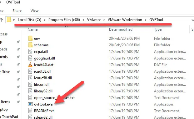 OVF Tool Location In Windows OS
