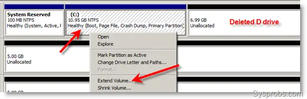 How to Extend C Drive in Windows 7