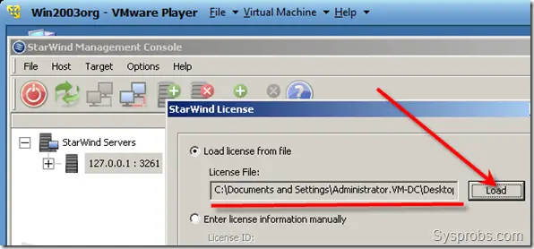 Installing the free license on StarWind VSAN