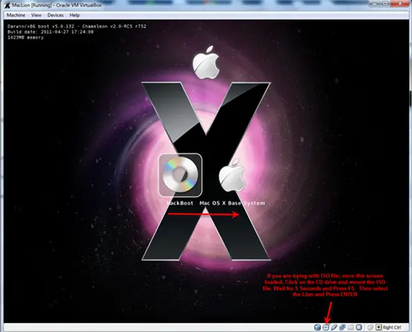 mac os x iso file oracle