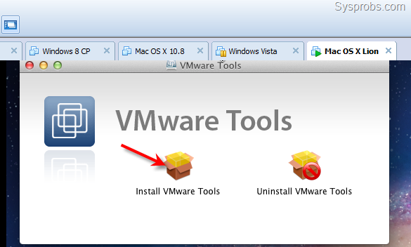 Install Vmware tools