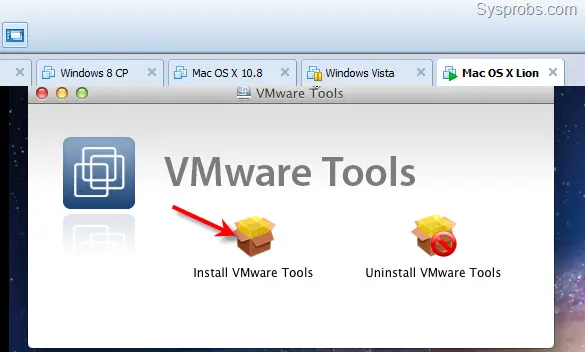 Install Vmware tools