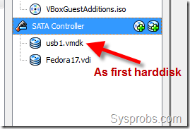 Connect as first hard disk