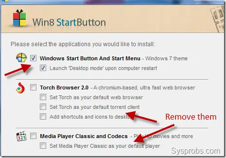 More options 2012 start menu