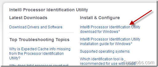 Intel processor utility