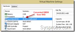 attached vmdk