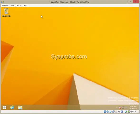 Working Windows 8.1 on VirtualBox