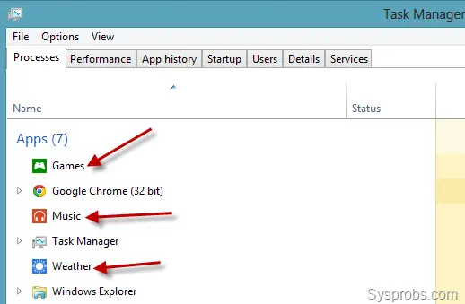 close apps in windows 8 by task manager