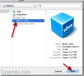 select VDI in Mac - VirtualBox VDI to Parallels