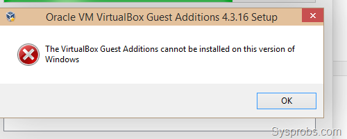 how to install guest additions virtualbox windows 8