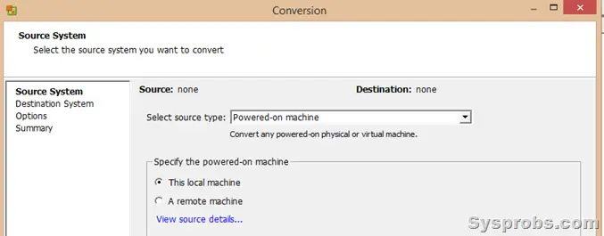 VMware P2V on SCVMM