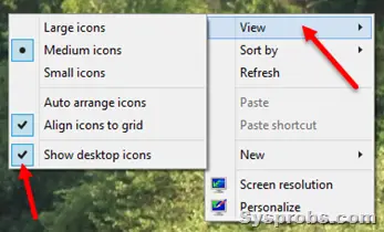 show all desktop icons