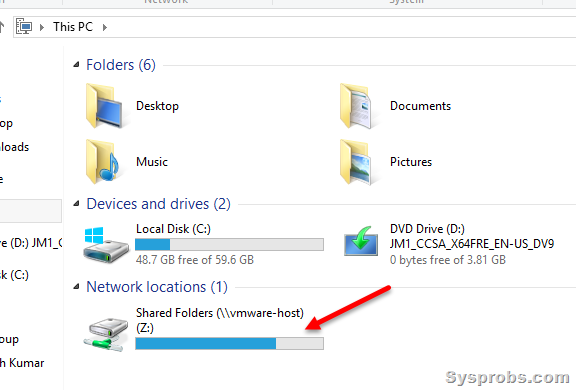 shared folder windows 10 network