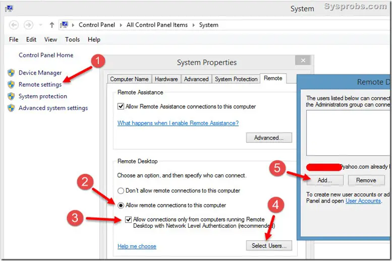 windows server 2012 remote desktop security