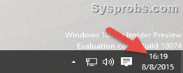 24 hour clock in Windows 10