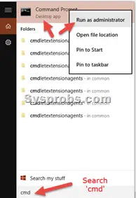Open CMD as admin